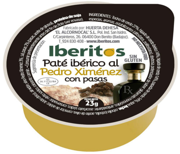 Iberitos Pate Iberico al Pedro Ximenez con pasas